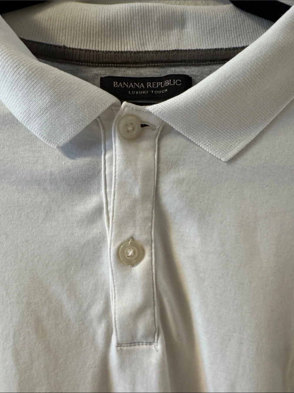 Banana Republic White Men’s Polo